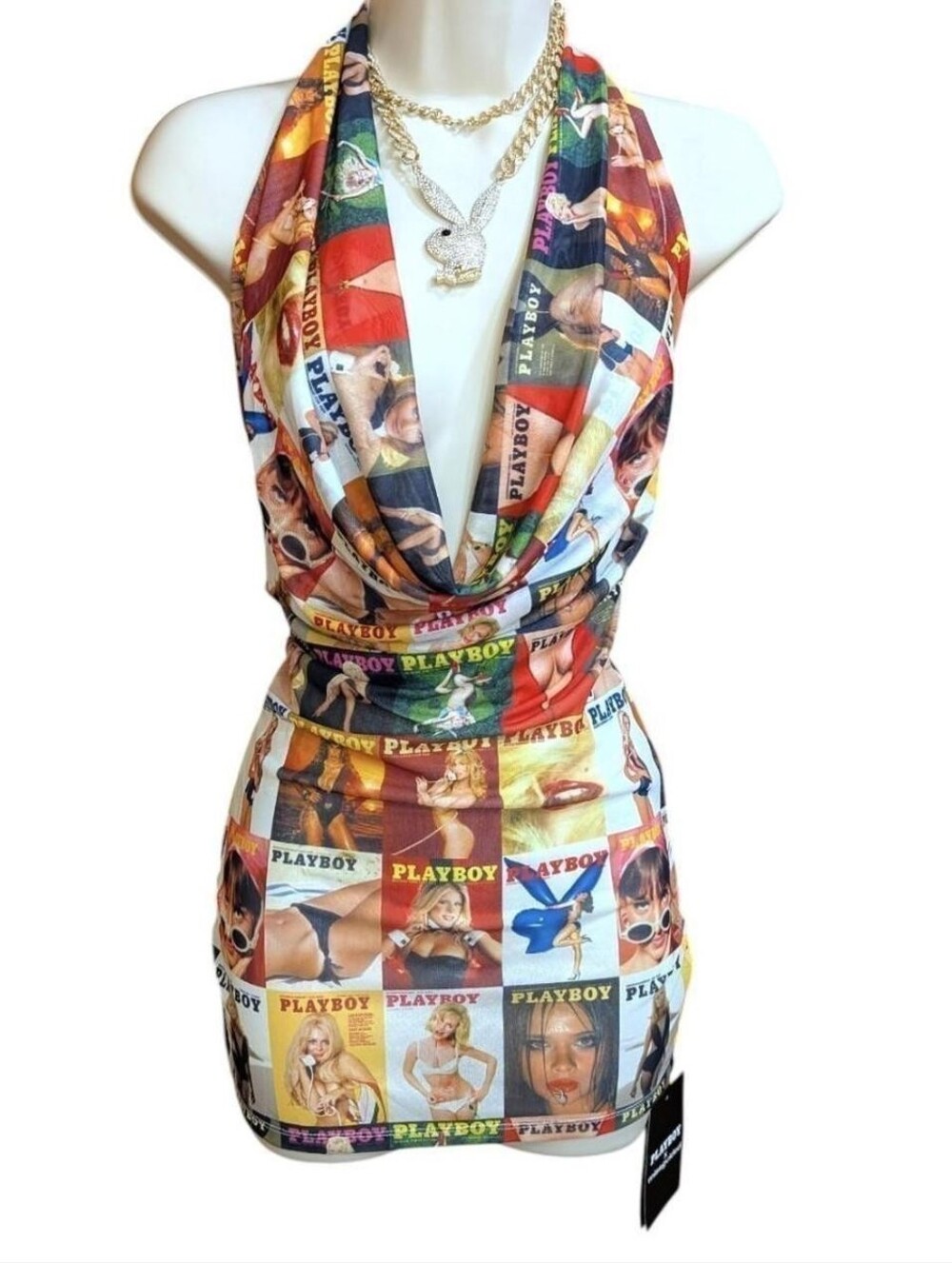 Playboy x Missguided mesh dress